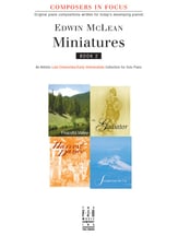Miniatures piano sheet music cover
